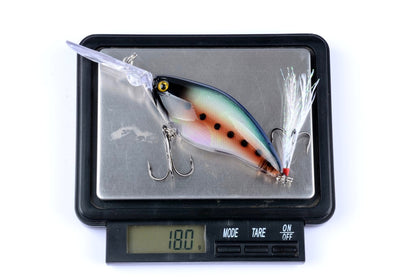 Durable ABS Hard Plastic Fishing Lures 5.5cm 11g with Sharp Hooks - 6 Colors