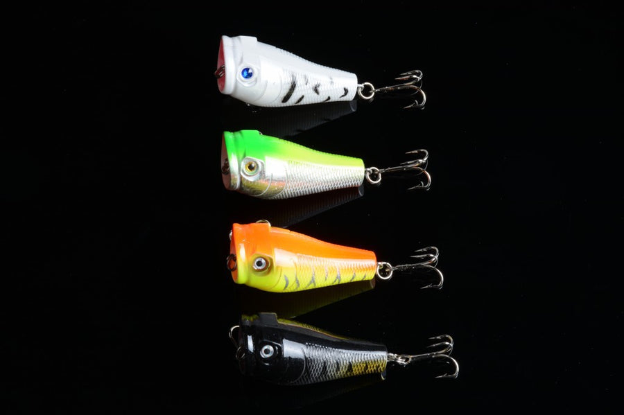 4X 5cm Durable ABS Hard Plastic Fishing Lure with Sharp Hooks for Fresh/Saltwater - SuperSaverAU - view 1