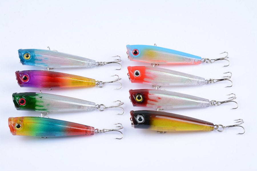 8X 6.5cm Durable ABS Hard Plastic Fishing Lure Set for Fresh & Saltwater - SuperSaverAU - view 1