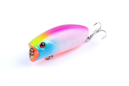 8X 6cm Durable ABS Hard Plastic Fishing Lures with Sharp Hooks for Fresh/Saltwater