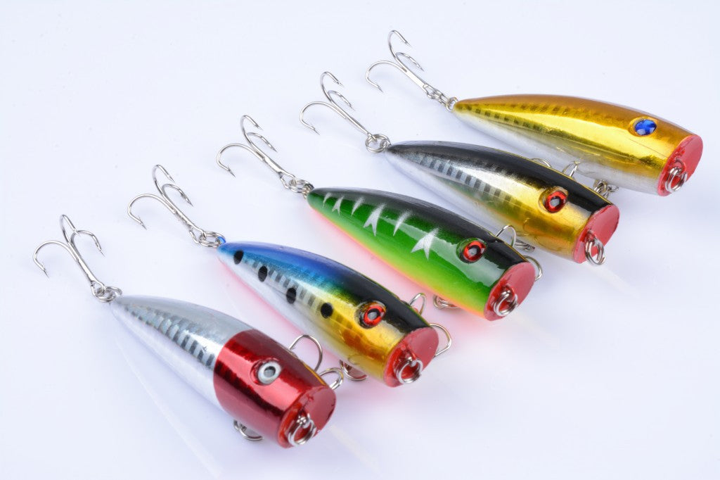 5x 7cm Durable ABS Hard Plastic Fishing Lure with Sharp Hooks for Fresh/Saltwater - SuperSaverAU - view 2