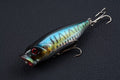 4X 8cm Popper Fishing Lure Set - Durable ABS, Sharp Hooks, Fresh/Saltwater - SuperSaverAU - view 5