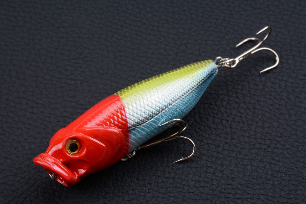 4X 8cm Popper Fishing Lure Set - Durable ABS, Sharp Hooks, Fresh/Saltwater - SuperSaverAU - view 7