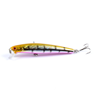 6x Popper Minnow 9.6cm Fishing Lure, Durable ABS, Sharp Hooks, Fresh/Saltwater