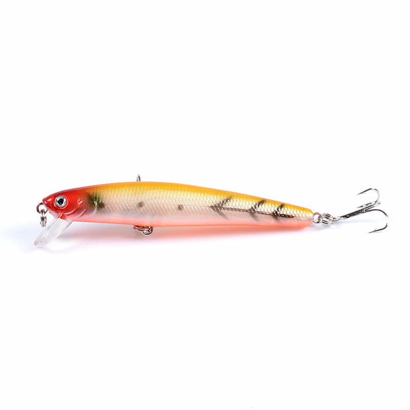 6x Popper Minnow 9.6cm Fishing Lure, Durable ABS, Sharp Hooks, Fresh/Saltwater