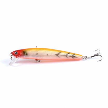 6x Popper Minnow 9.6cm Fishing Lure, Durable ABS, Sharp Hooks, Fresh/Saltwater