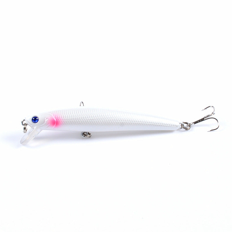 6x Popper Minnow 9.6cm Fishing Lure, Durable ABS, Sharp Hooks, Fresh/Saltwater