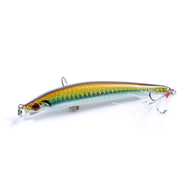 8X Popper Minnow 11.2cm Fishing Lure, Sharp Hooks, Fresh & Saltwater Tackle - SuperSaverAU - view 1