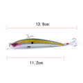 8X Popper Minnow 11.2cm Fishing Lure, Sharp Hooks, Fresh & Saltwater Tackle - SuperSaverAU - view 2