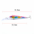 6X Popper Minnow 13.3cm Fishing Lure, Hard Bait for Fresh & Saltwater - SuperSaverAU - view 2