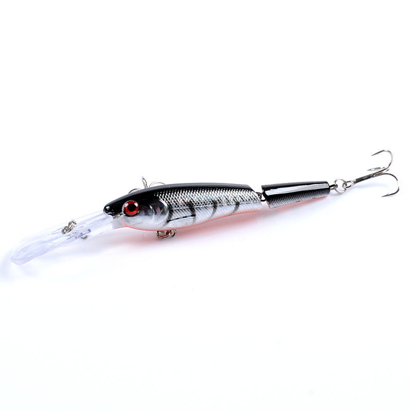 6X Popper Minnow 13.3cm Fishing Lure, Hard Bait for Fresh & Saltwater