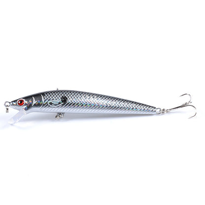7x Popper Minnow 11.8cm Fishing Lure, Durable ABS, Sharp Hooks, Fresh/Saltwater