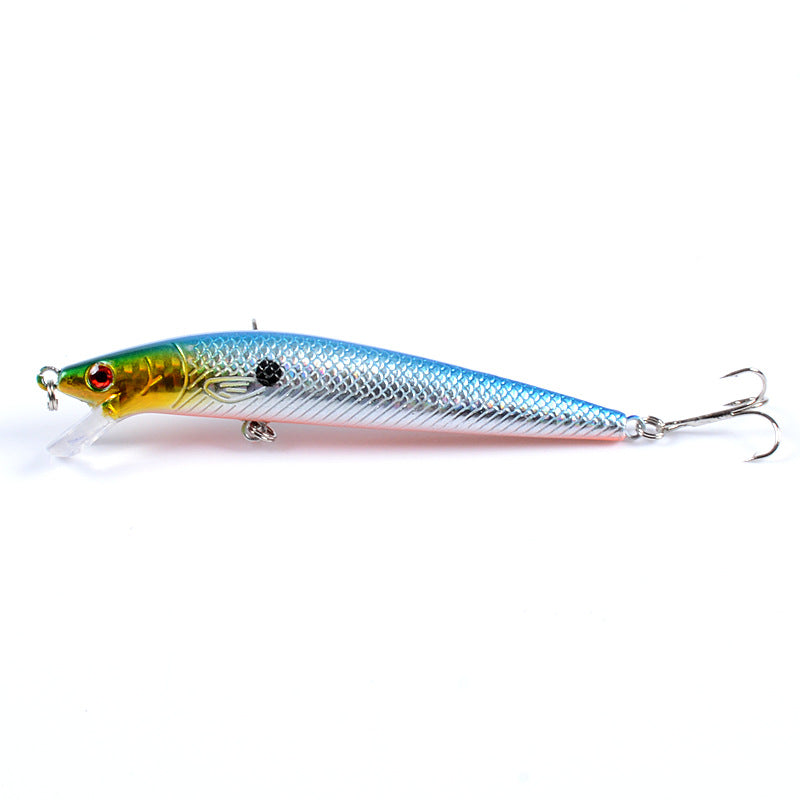 7x Popper Minnow 11.8cm Fishing Lure, Durable ABS, Sharp Hooks, Fresh/Saltwater