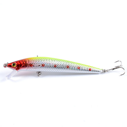 7x Popper Minnow 11.8cm Fishing Lure, Durable ABS, Sharp Hooks, Fresh/Saltwater