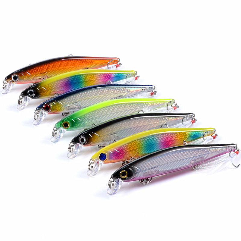 7x 11cm Popper Minnow Fishing Lure, Durable ABS, Sharp Hooks, Fresh/Saltwater - SuperSaverAU - view 1