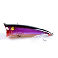 7x 7cm Popper Minnow Fishing Lures, Sharp Hooks, Fresh & Saltwater, 5 Colors - SuperSaverAU - view 3