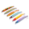 6x 10cm Popper Minnow Fishing Lures, Sharp Hooks, Fresh/Saltwater, 6 Colors - SuperSaverAU - view 1
