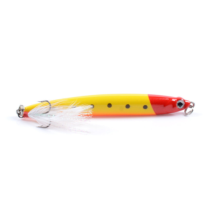 6x 10cm Popper Minnow Fishing Lures, Sharp Hooks, Fresh/Saltwater, 6 Colors - SuperSaverAU - view 4