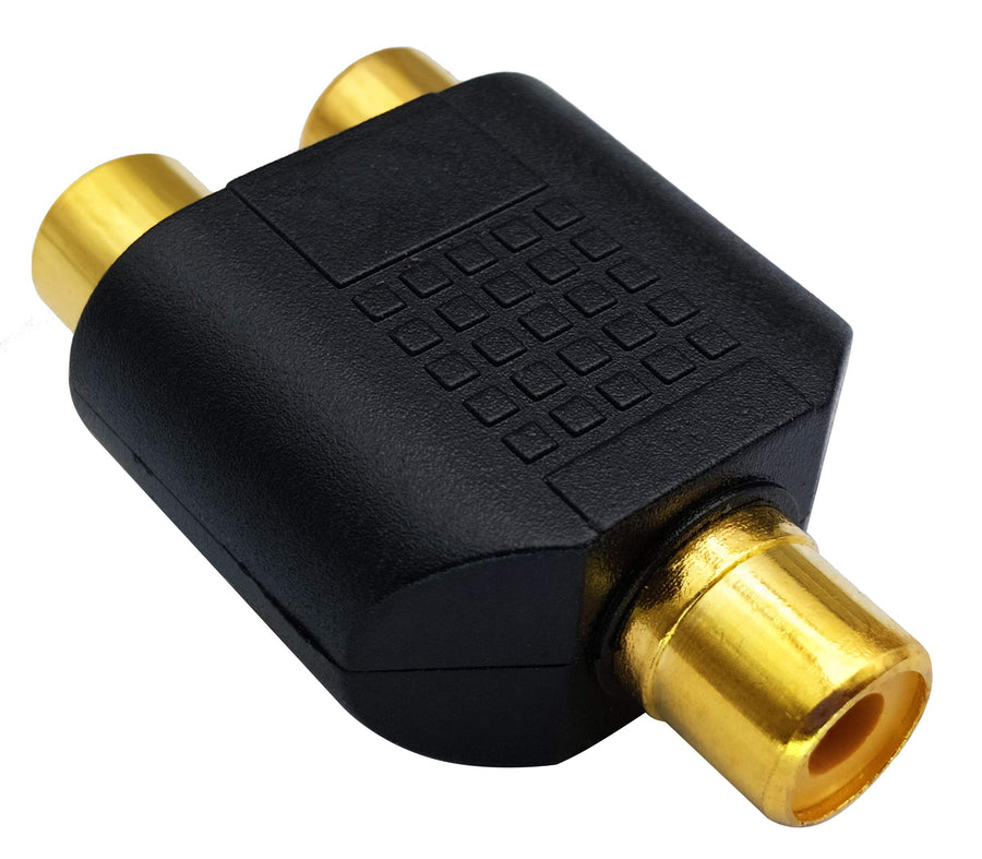RCA Female to RCA Female Audio Splitter Adapter Connector Coupler - SuperSaverAU - view 1