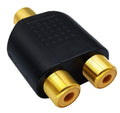 RCA Female to RCA Female Audio Splitter Adapter Connector Coupler - SuperSaverAU - view 3