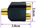 RCA Female to RCA Female Audio Splitter Adapter Connector Coupler - SuperSaverAU - view 4