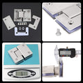 304 Stainless Steel Shower Glass Door Hinge 180 Degrees, 8mm-12mm, 20kg Capacity - SuperSaverAU - view 2
