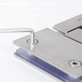 304 Stainless Steel Shower Glass Door Hinge 180 Degrees, 8mm-12mm, 20kg Capacity - SuperSaverAU - view 3