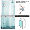 304 Stainless Steel 90 Degree Glass Door Hinge, 4mm Thick, Self Closing - SuperSaverAU - view 4