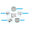 304 Stainless Steel 90 Degree Glass Door Hinge, 4mm Thick, Self Closing - SuperSaverAU - view 6