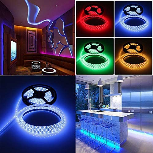5050 RGB LED Strip Lights 5m, 300PCS, Waterproof, 20 Colors, 6 Modes, IR Controller