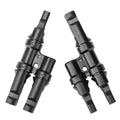 Premium 2 to 1 Waterproof Solar PV Branch Connectors 1 Pair