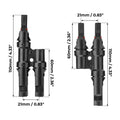 Premium 2 to 1 Waterproof Solar PV Branch Connectors 1 Pair