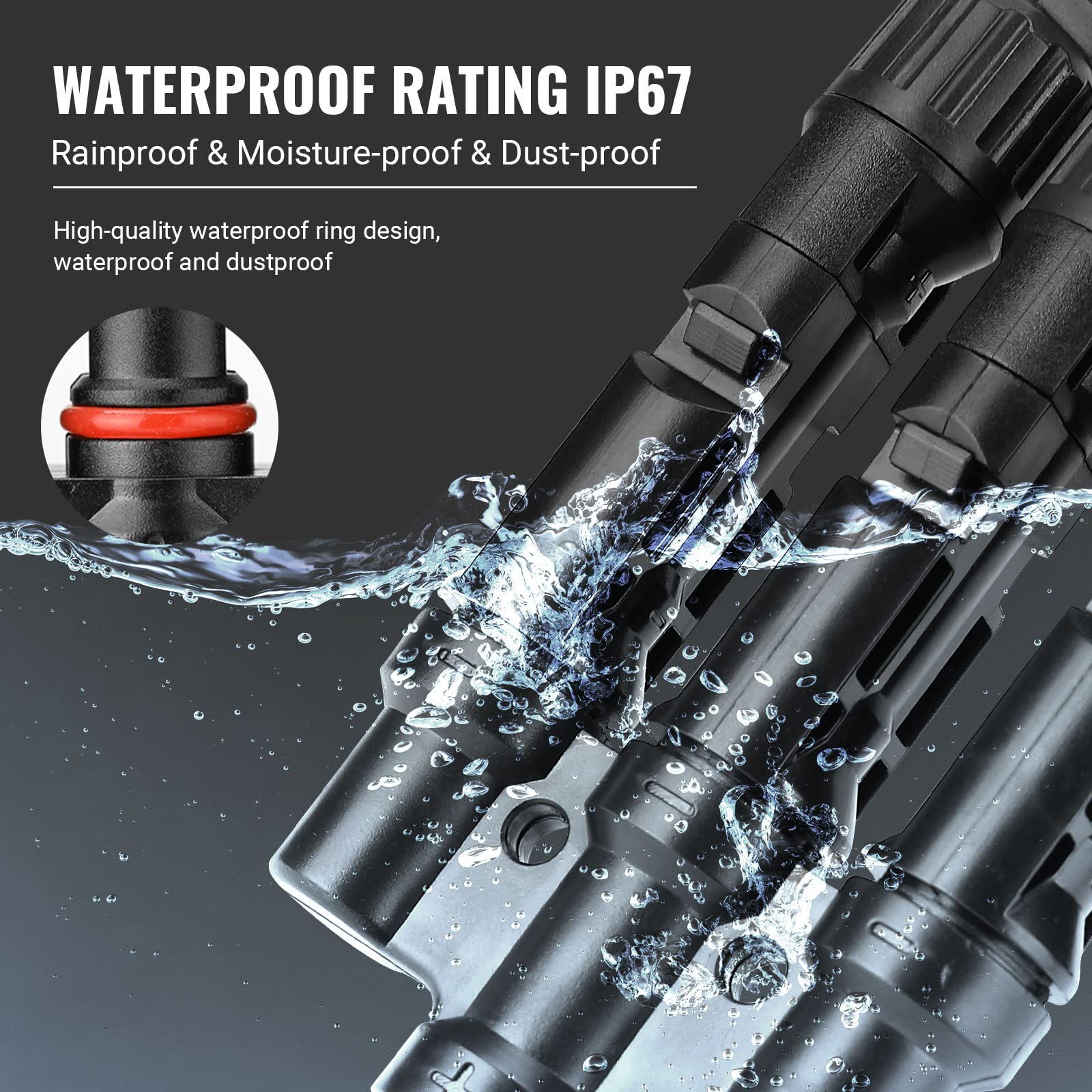 Premium 4 to 1 Waterproof Solar PV Branch Connectors 1 Pair