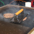 Heavy Duty Cast Iron Grill Press with Wooden Handle, Pre-Seasoned, 1x - SuperSaverAU - view 3