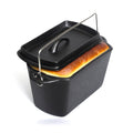 Cast Iron Bread Pan with Lid, Non-Stick, 27cm x 21cm x 17cm, Durable Baking - SuperSaverAU - view 1