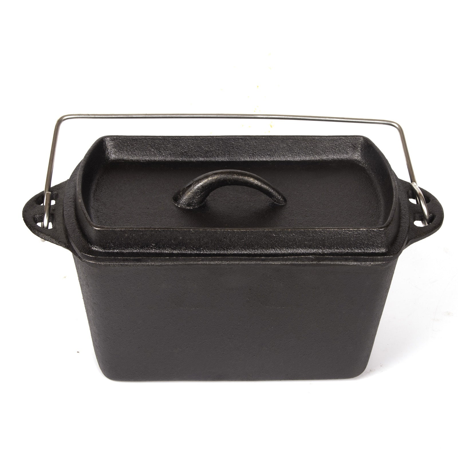 Cast Iron Bread Pan with Lid, Non-Stick, 27cm x 21cm x 17cm, Durable Baking - SuperSaverAU - view 4