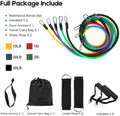11 Pack Resistance Bands Stackable Exercise Bands Home Workouts Physical Therapy Gym Training - SuperSaverAU - view 2