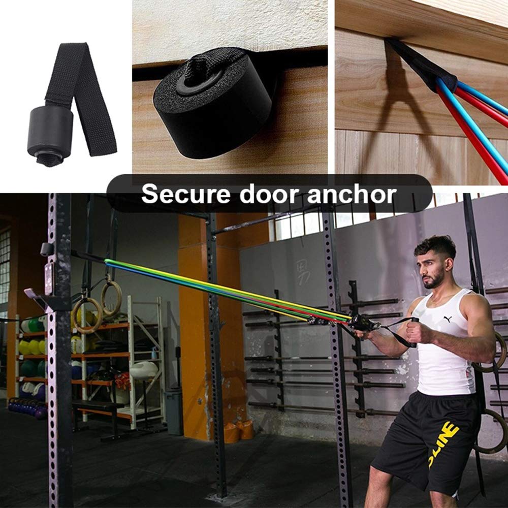11 Pack Resistance Bands Stackable Exercise Bands Home Workouts Physical Therapy Gym Training - SuperSaverAU - view 6