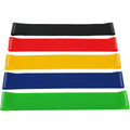 Premium Natural Rubber Resistance Bands Set with 5 Levels - 5 Pieces