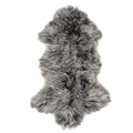 Interior Ave - Mongolian Fur Throw - 90CM - Charcoal Snow - SuperSaverAU - view 1