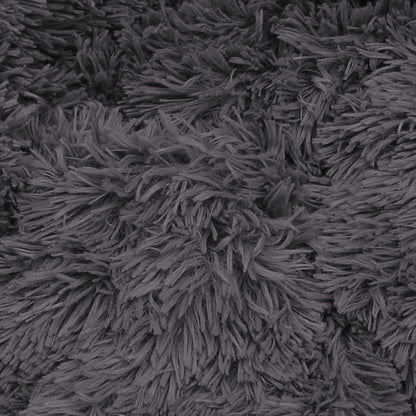 Pawfriends Dog Cat Calming Bed XXL 120x120x20cm Dark Grey Soft Washable