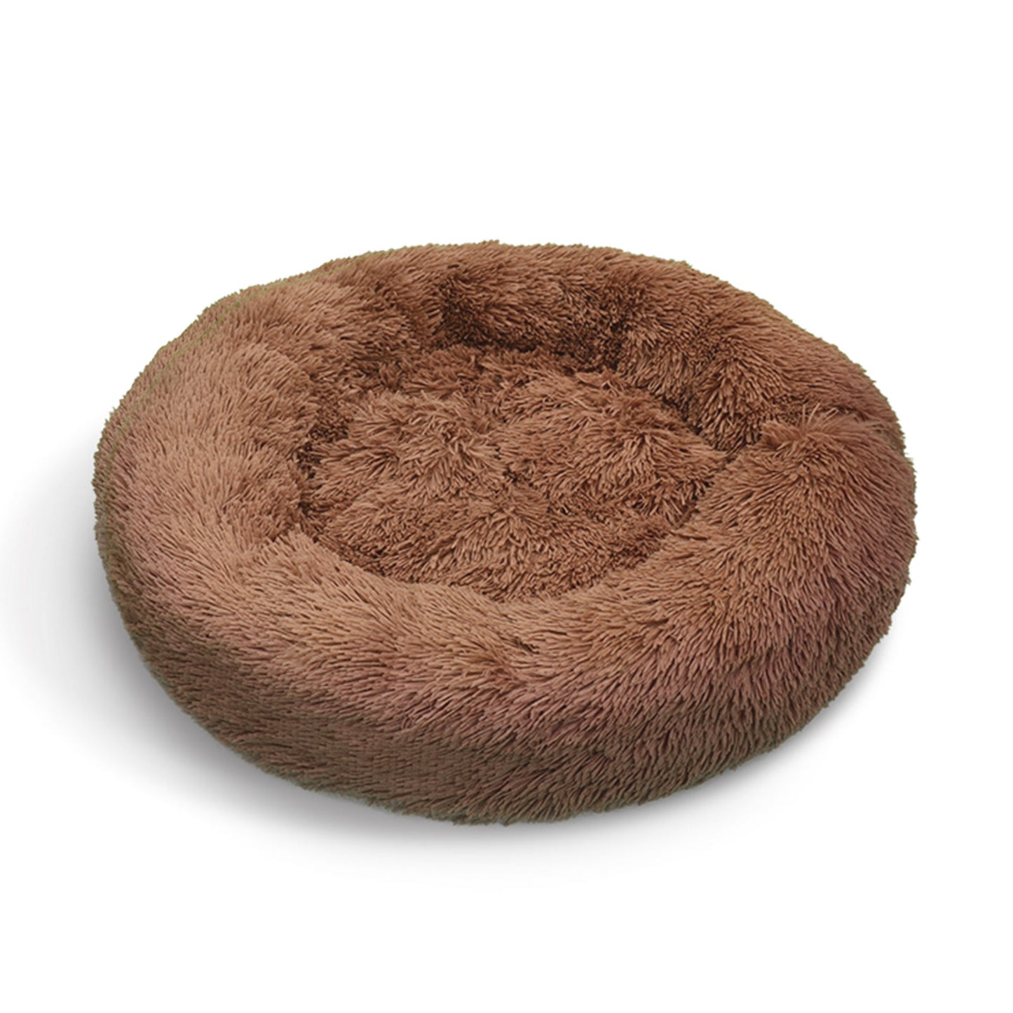 Pet Bed Brown 70cm Soft Polyester Non-Toxic Dog/Cat Calming Nest