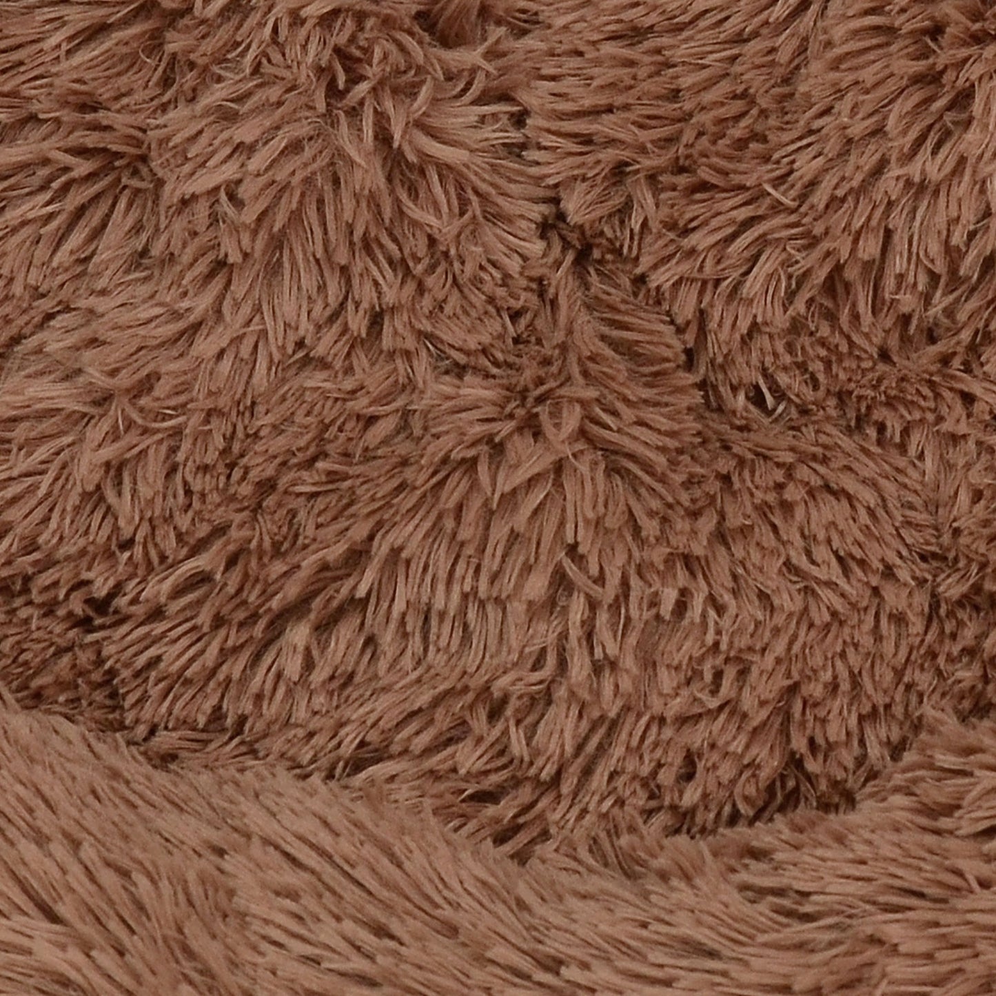 Pet Bed Brown 70cm Soft Polyester Non-Toxic Dog/Cat Calming Nest