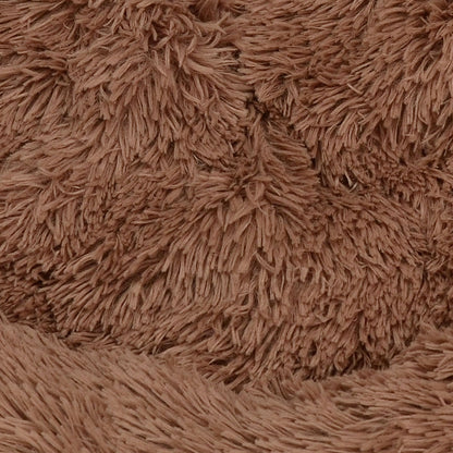 Pet Bed Brown 70cm Soft Polyester Non-Toxic Dog/Cat Calming Nest