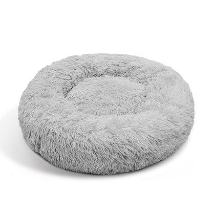 Luxurious Pet Bed XL 100cm Light Grey, Soft Polyester, Non-Toxic, Non-Slip