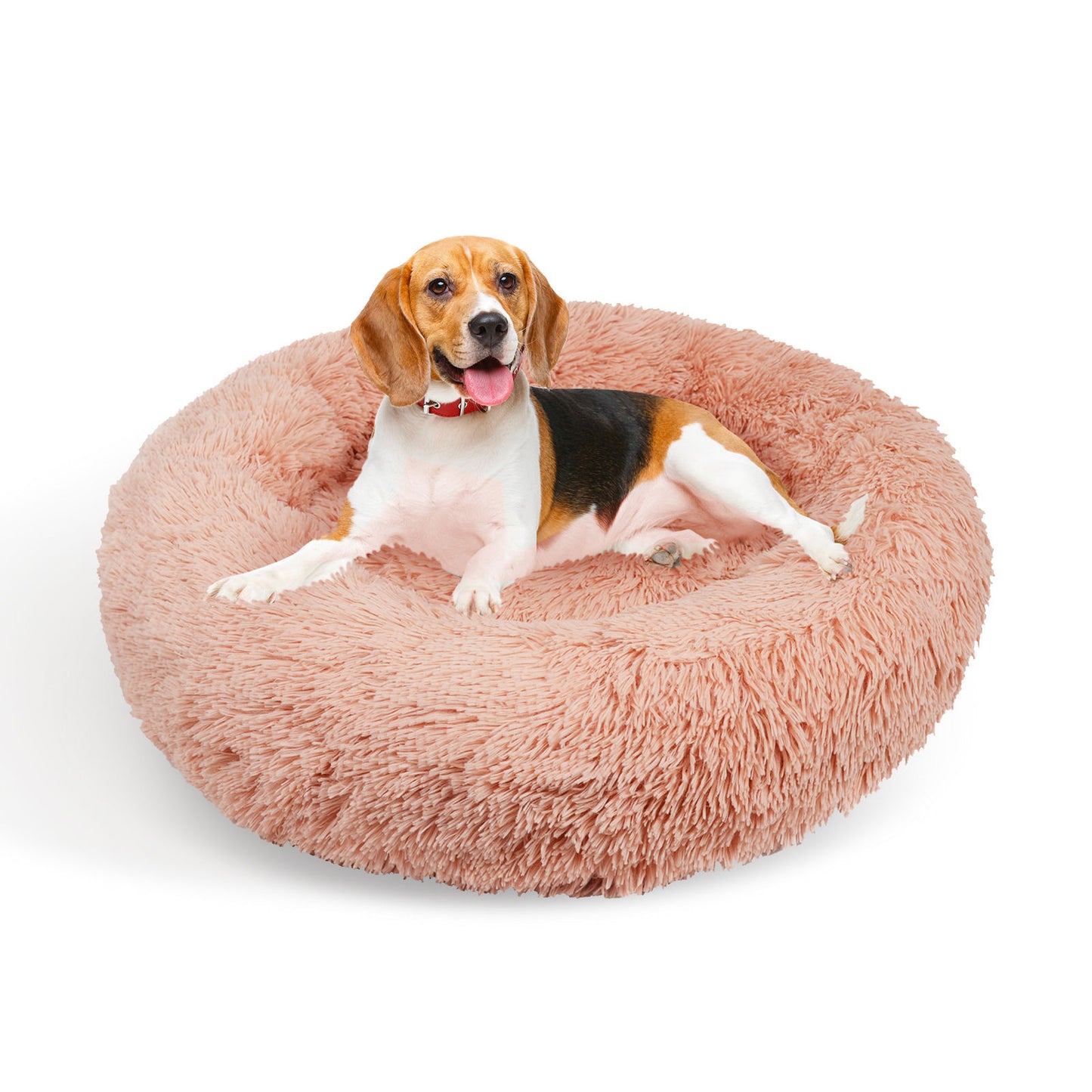 Luxurious Pet Bed Pink XL 100x100x20cm Soft Polyester Non-Toxic Comfy Sleep