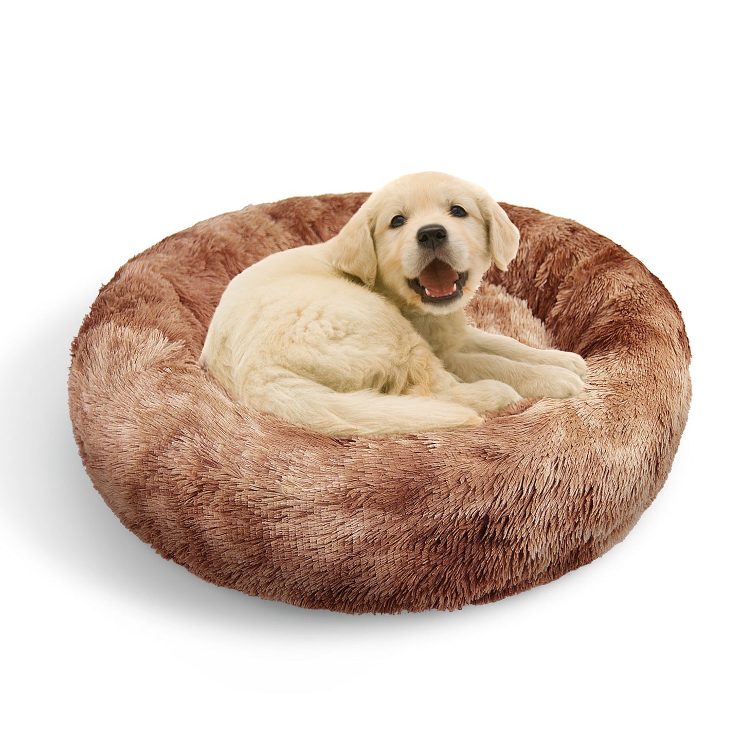 Pawfriends Round Pet Bed 70cm - Soft Plush, Non-Toxic, Non-Slip Base
