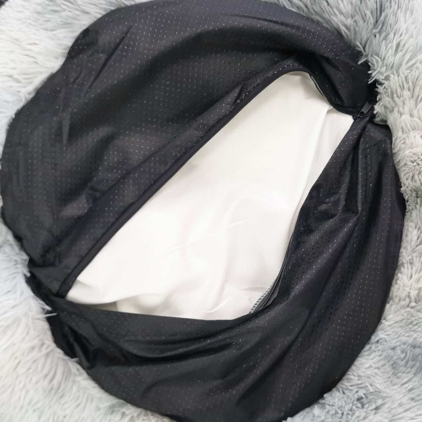 Pawfriends Pet Bed Round 100cm Soft Plush Washable Zipper Cover for Dogs/Cats