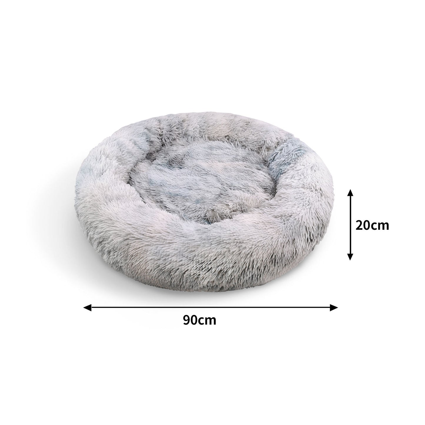 Pawfriends Pet Bed Round 90cm Soft Polyester Cushion for Dogs & Cats