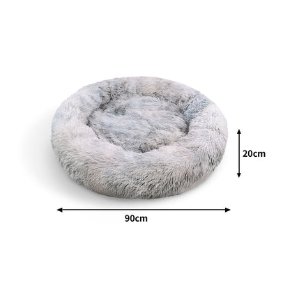 Pawfriends Pet Bed Round 90cm Soft Polyester Cushion for Dogs & Cats
